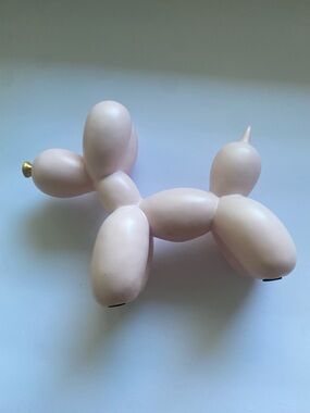 Balloon Dog Figurine home decor light ballerina pink Jeff koons like sculpture